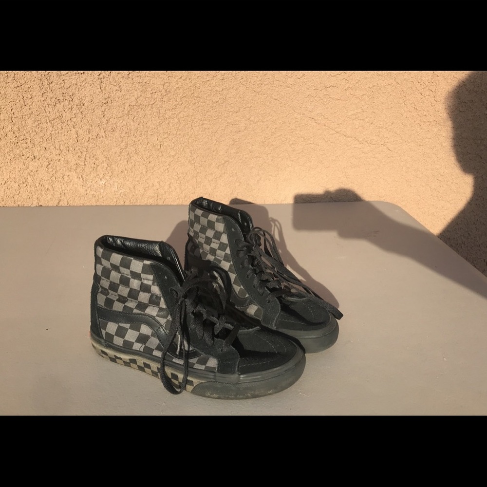 VANS SK8-HI REISSUE BLACK & PEWTER CHECKERED